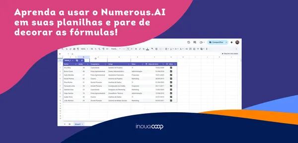 Aprenda a usar o Numerous.AI em suas planilhas e pare de decorar as fórmulas!